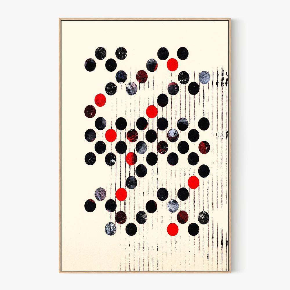 Scattered Circles Pattern-by-Petr Strnad-wall-art-print-canvas-poster-framed-Gioia