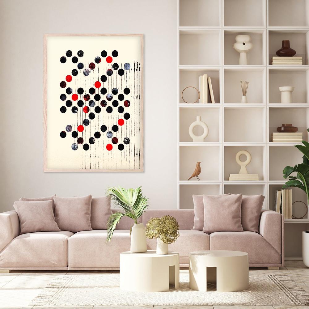 Scattered Circles Pattern-by-Petr Strnad-wall-art-print-canvas-poster-framed-Gioia