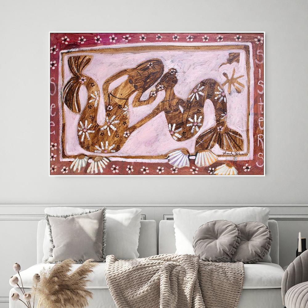 Sea Sisters-by-Amanda Skye-wall-art-print-canvas-poster-framed-Gioia