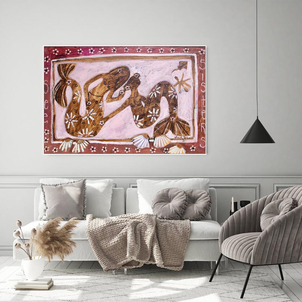 Sea Sisters-by-Amanda Skye-wall-art-print-canvas-poster-framed-Gioia