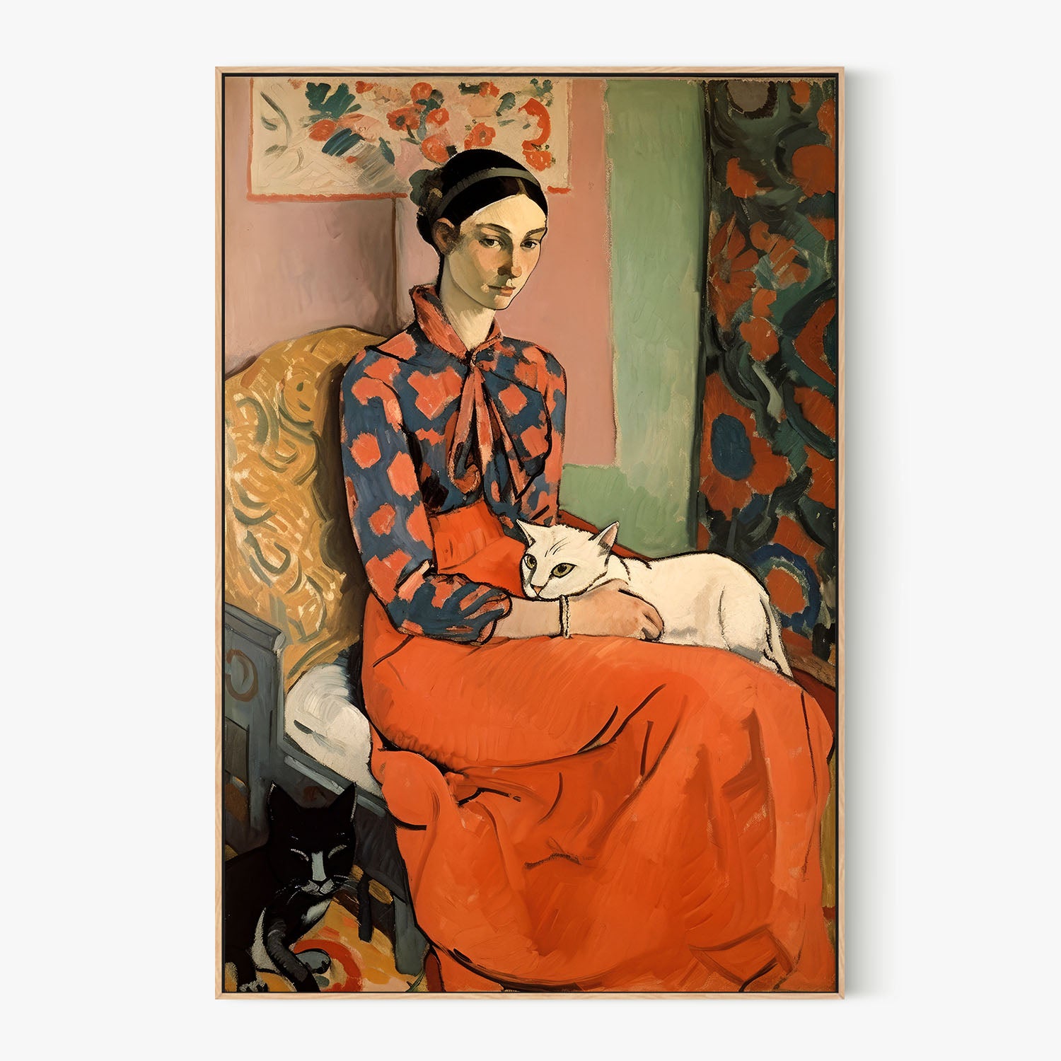 Serene Companions-by-Treechild-wall-art-print-canvas-poster-framed-Gioia