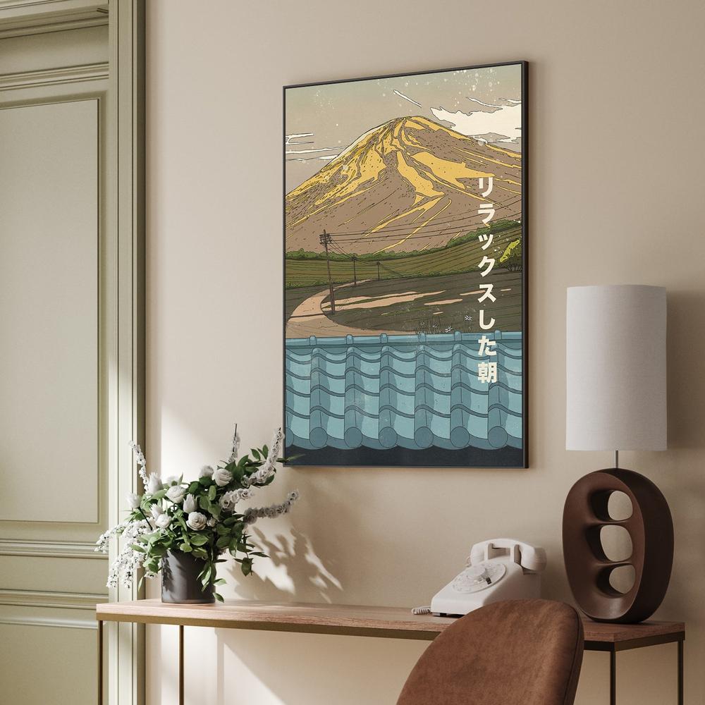 Serene Fuji Morning-by-Nicholas-wall-art-print-canvas-poster-framed-Gioia