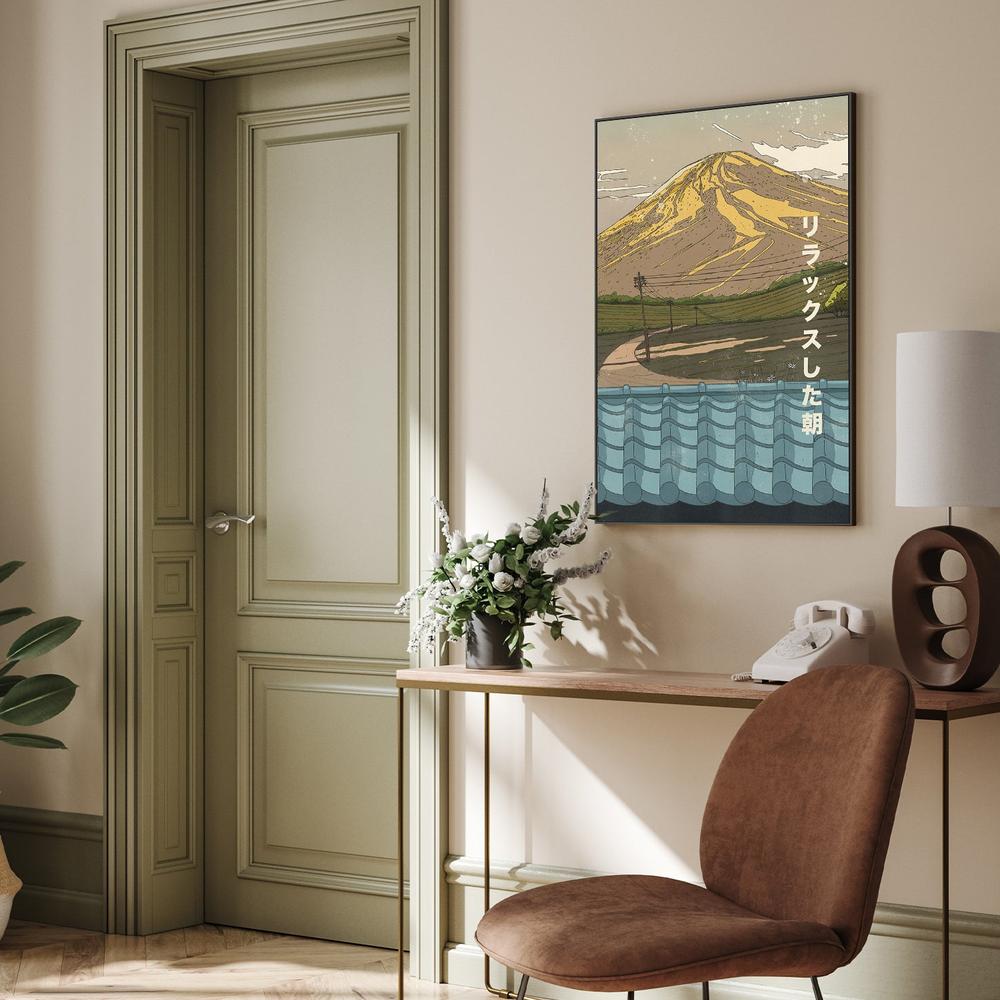 Serene Fuji Morning-by-Nicholas-wall-art-print-canvas-poster-framed-Gioia