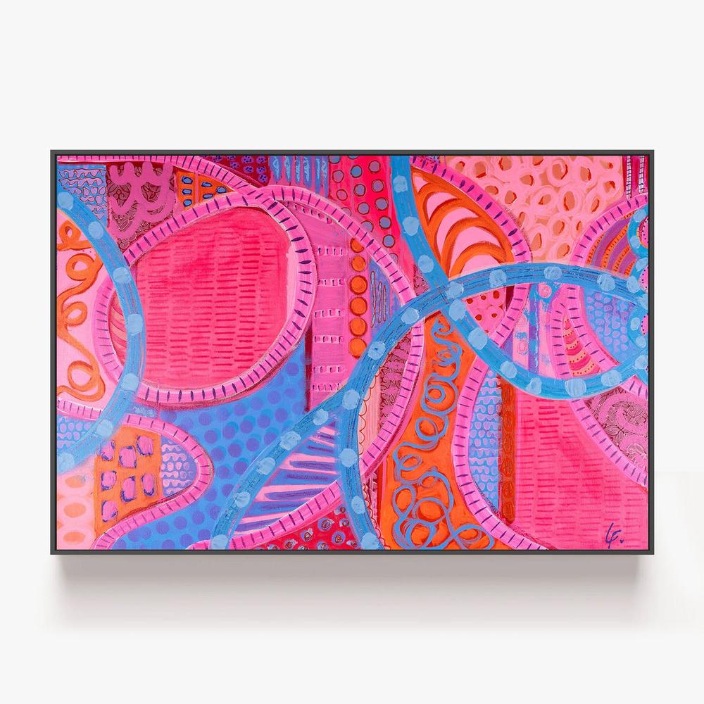 Shibuyu Scramble Vibes-by-Lindy Farley-wall-art-print-canvas-poster-framed-Gioia