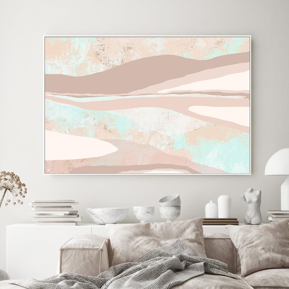 Shoreline-by-Carrie Welsh-wall-art-print-canvas-poster-framed-Gioia