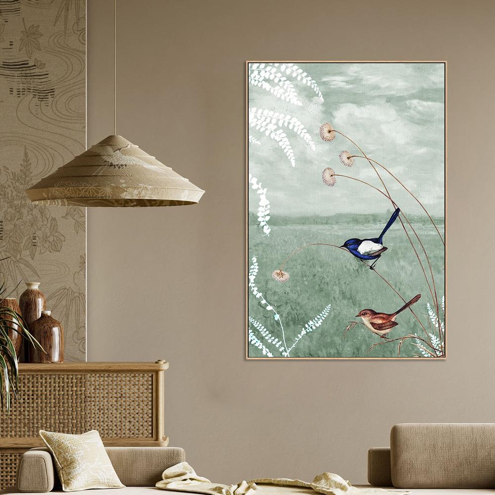 Birds in a Serene Meadow