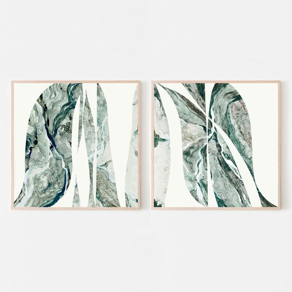 Silent Echo, Style A & B, Set Of 2-by-Lera-wall-art-print-canvas-poster-framed-Gioia