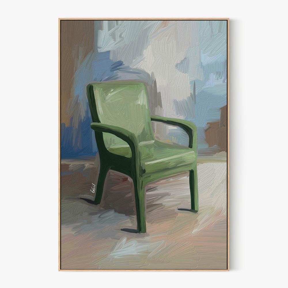 SILLA VERDE-by-Giovanna Gil Alves-wall-art-print-canvas-poster-framed-Gioia