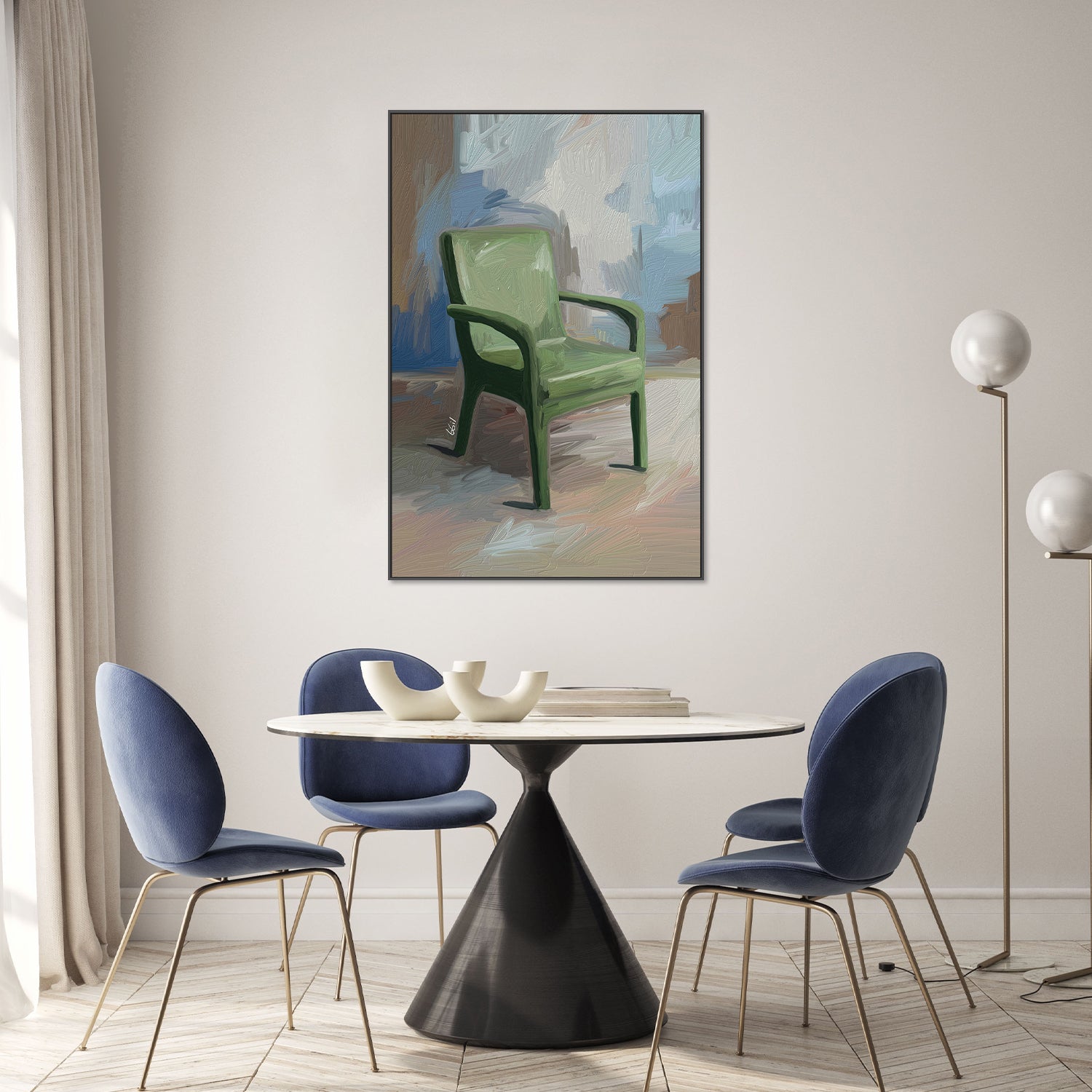 SILLA VERDE-by-Giovanna Gil Alves-wall-art-print-canvas-poster-framed-Gioia