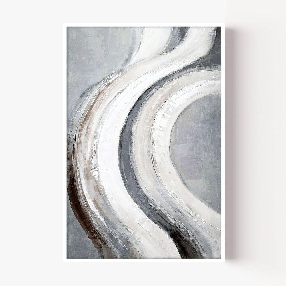 Silver Swish, Style B-by-Nina Blue-wall-art-print-canvas-poster-framed-Gioia
