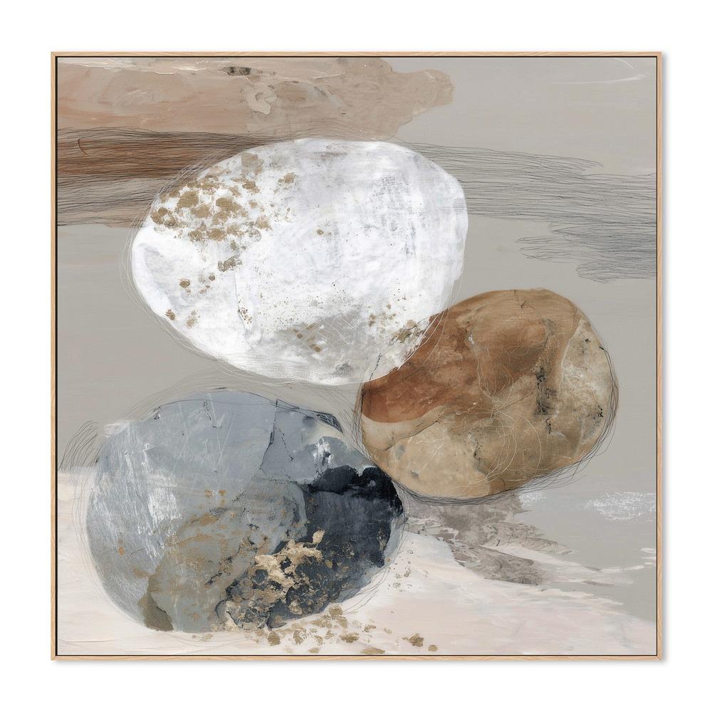 Slate Bone Stone Trio-by-Chromatic Storm Studio-wall-art-print-canvas-poster-framed-Gioia