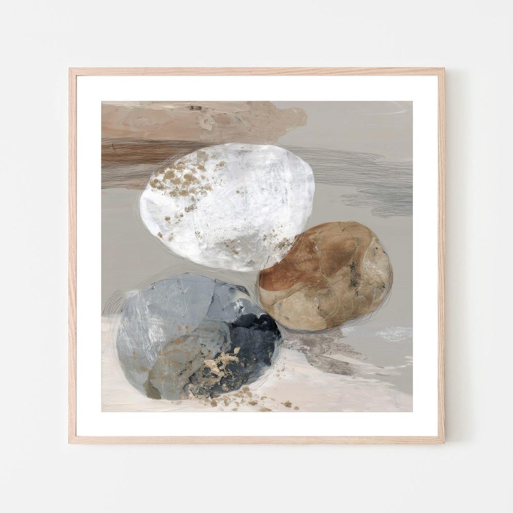 Slate Bone Stone Trio-by-Chromatic Storm Studio-wall-art-print-canvas-poster-framed-Gioia