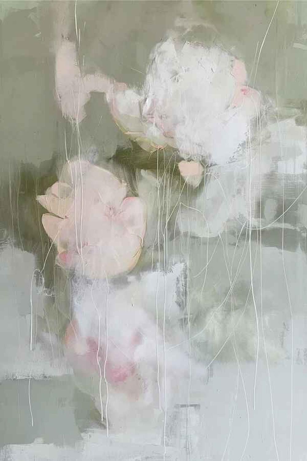 Soft Abstract Blooms & Soft Abstract Flowers, Set Of 2-by-Sally Ann Moss-wall-art-print-canvas-poster-framed-Gioia