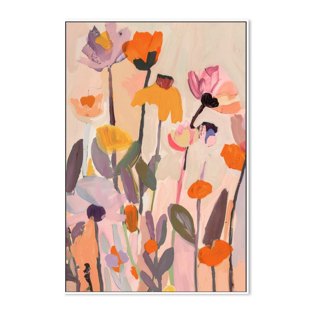 Soft Abstract Blooms With Stems-by-Stephanie Jeuffroy-wall-art-print-canvas-poster-framed-Gioia