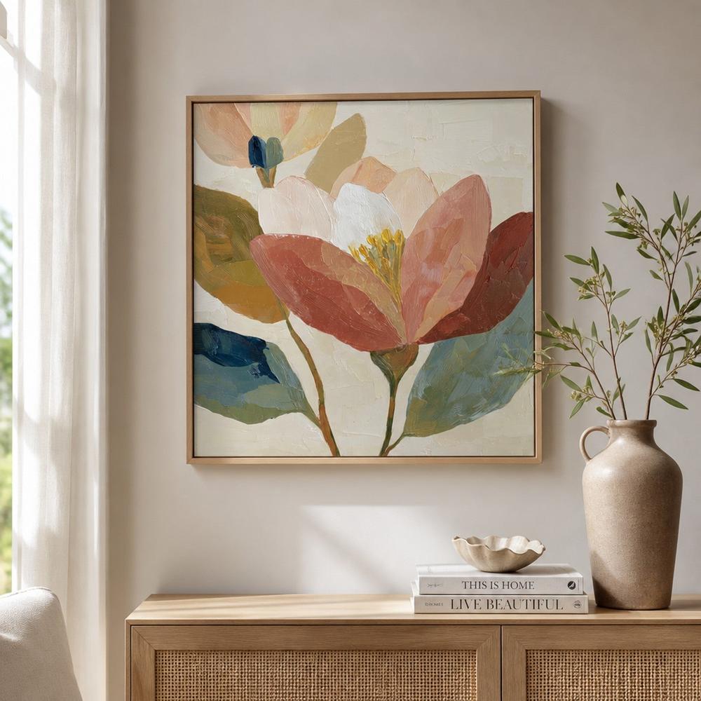 Soft Bloom in Textured Strokes-by-Chromatic Storm Studio-wall-art-print-canvas-poster-framed-Gioia
