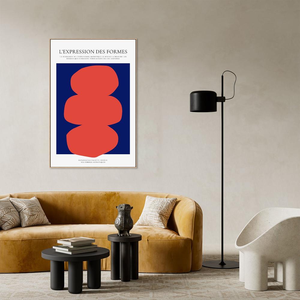 Stacked Red Blue Forms-by-RS LAB STUDIO-wall-art-print-canvas-poster-framed-Gioia