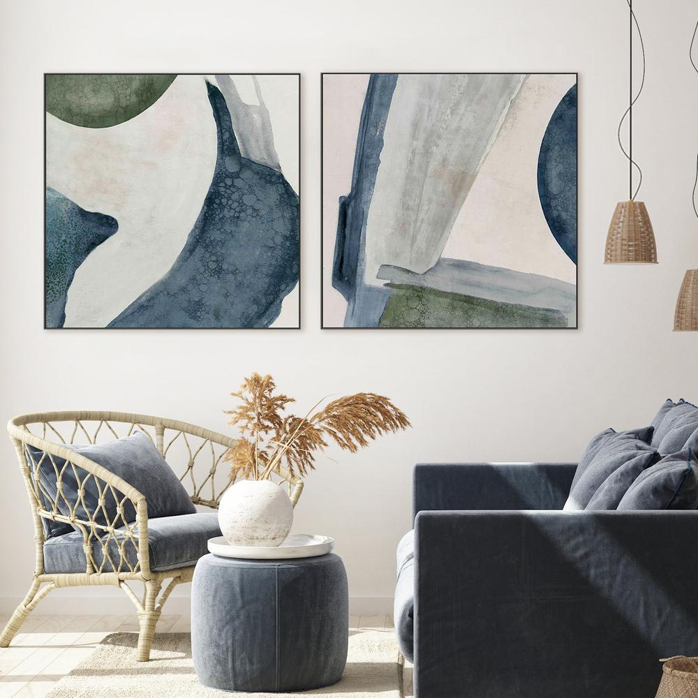 Structured Serenity, Style A & B, Set Of 2-by-Jacob Q-wall-art-print-canvas-poster-framed-Gioia