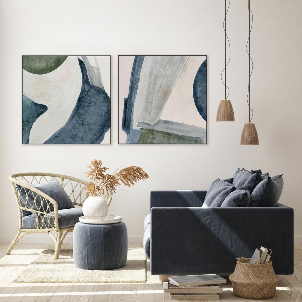 Structured Serenity, Style A & B, Set Of 2-by-Jacob Q-wall-art-print-canvas-poster-framed-Gioia