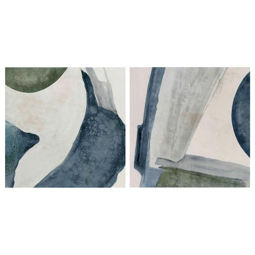 Structured Serenity, Style A & B, Set Of 2-by-Jacob Q-wall-art-print-canvas-poster-framed-Gioia