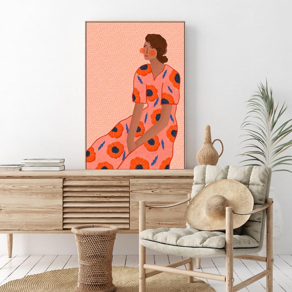 Stylish Poppy Portrait-by-Bea Muller-wall-art-print-canvas-poster-framed-Gioia