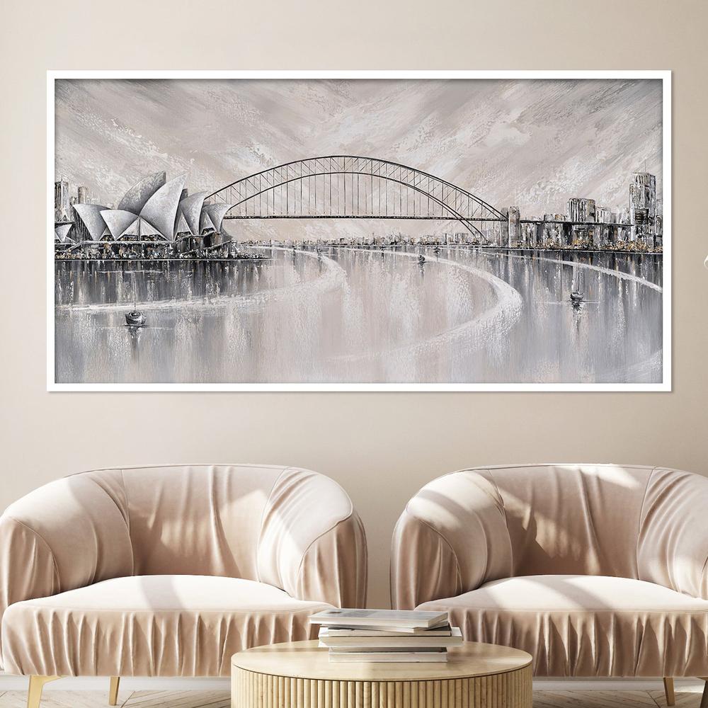 Summer days, Sydney skyline-by-Isabella Karolewicz-wall-art-print-canvas-poster-framed-Gioia