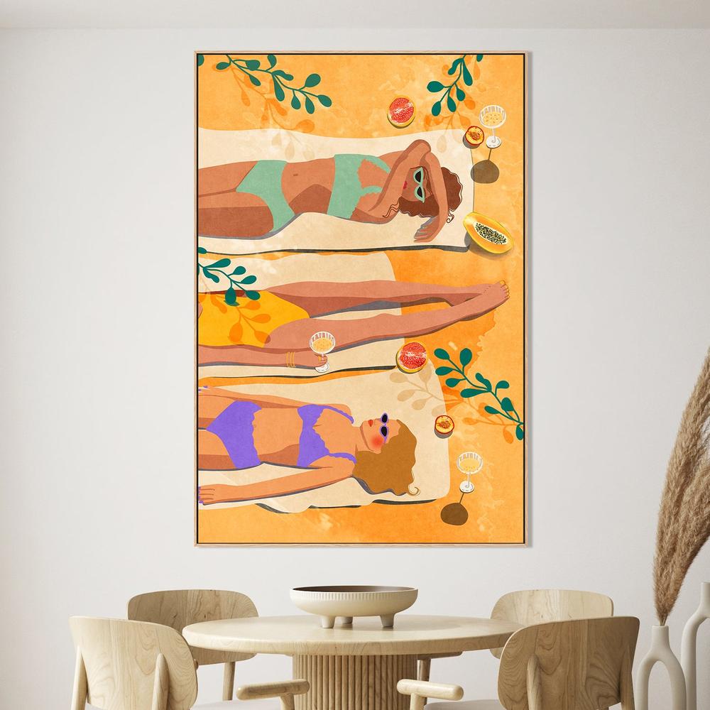 Summer Girls-by-Raissa Oltmanns-wall-art-print-canvas-poster-framed-Gioia