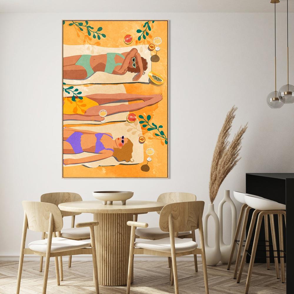 Summer Girls-by-Raissa Oltmanns-wall-art-print-canvas-poster-framed-Gioia