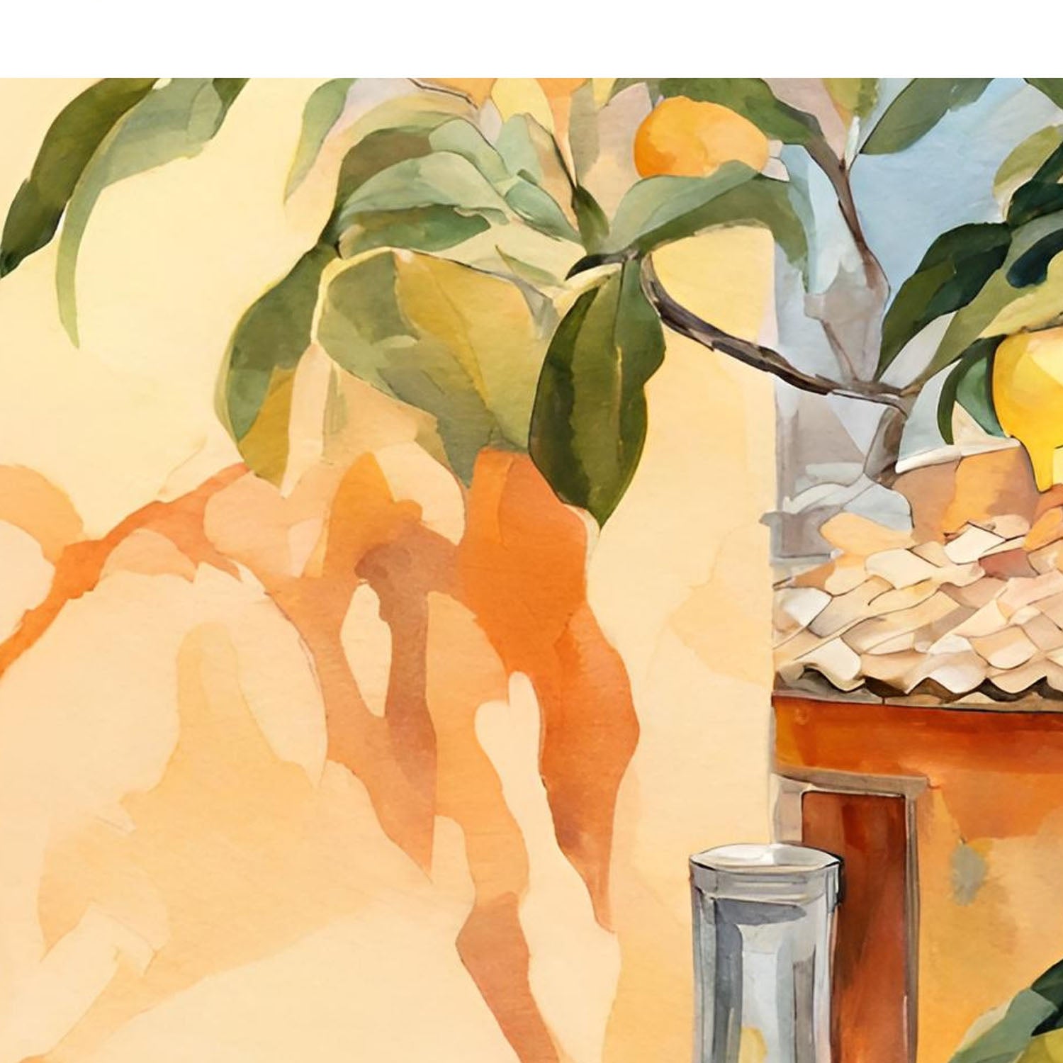 Summer Italian Limoncello-by-Ohkimiko-wall-art-print-canvas-poster-framed-Gioia