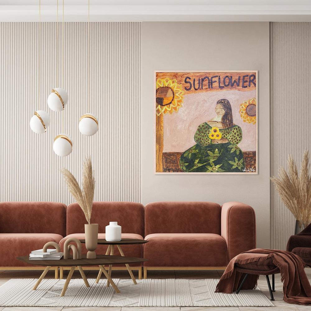 Sunflower Lover-by-Amanda Skye-wall-art-print-canvas-poster-framed-Gioia