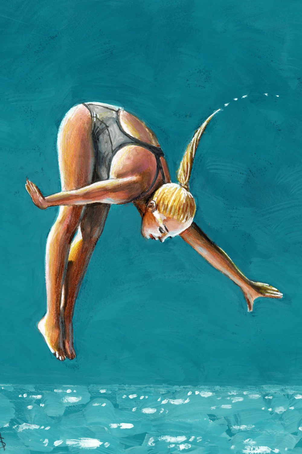 Sunlight Diver-by-Sarah Morrissette-wall-art-print-canvas-poster-framed-Gioia