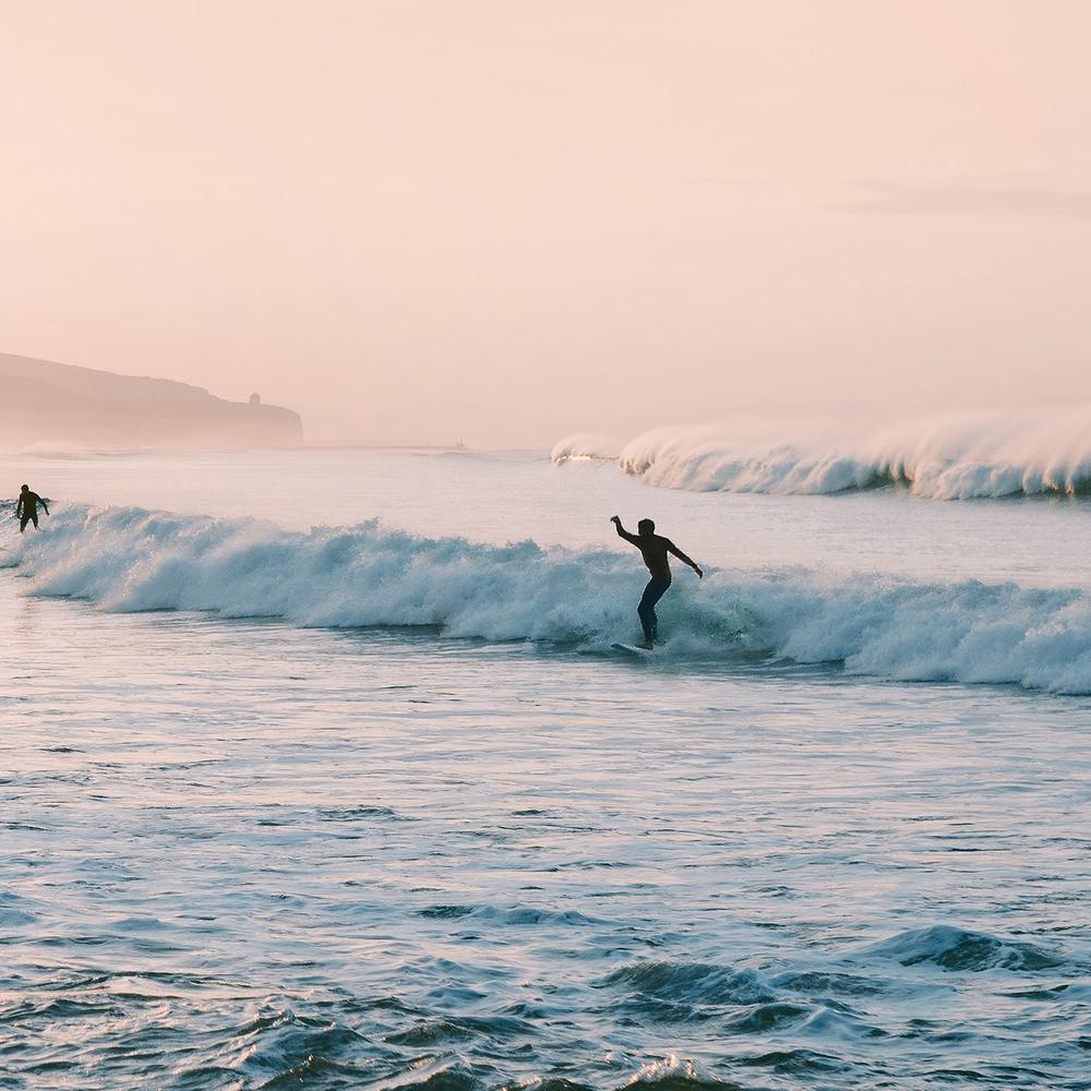 Sunset Surf-by-Gal Pittel-wall-art-print-canvas-poster-framed-Gioia