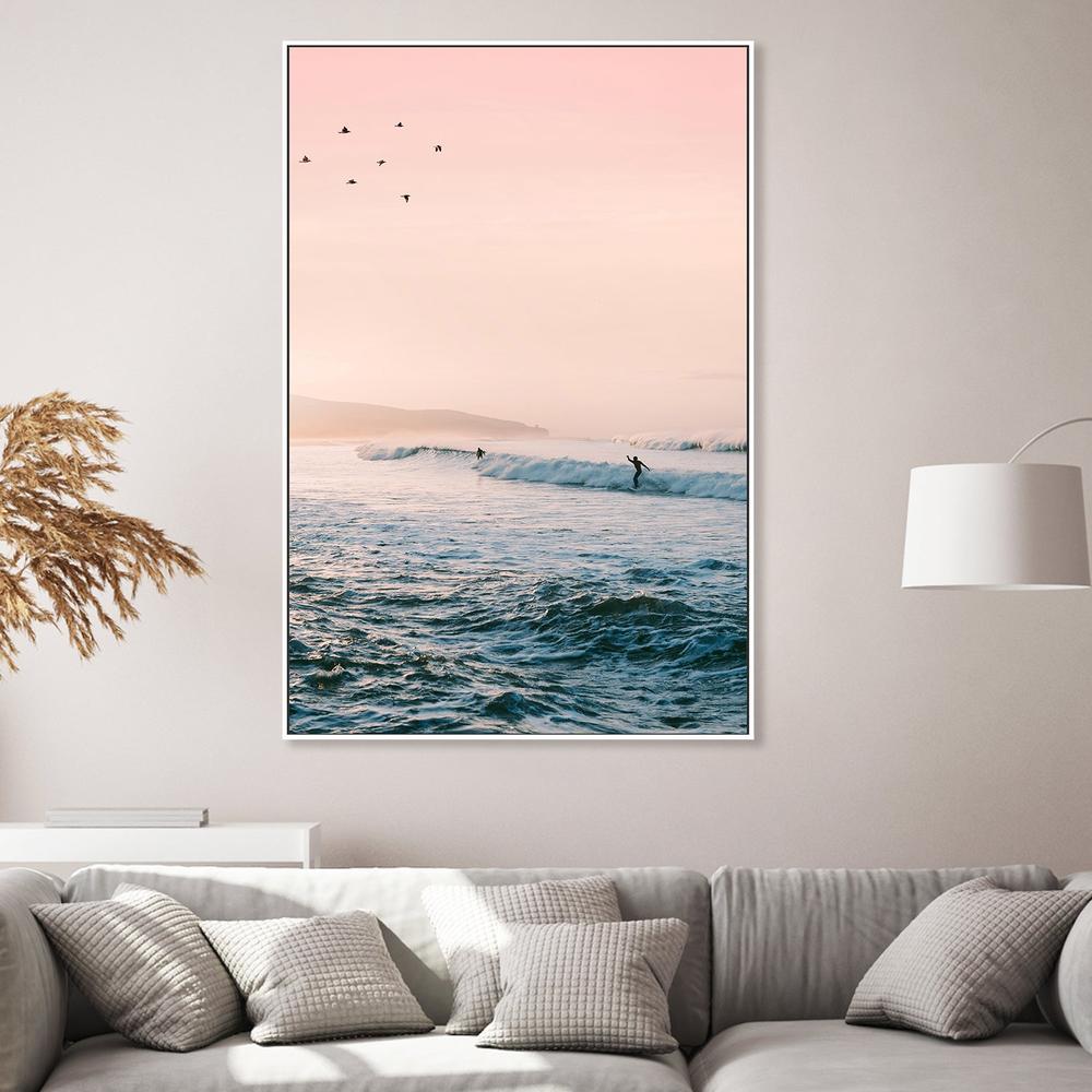 Sunset Surf-by-Gal Pittel-wall-art-print-canvas-poster-framed-Gioia