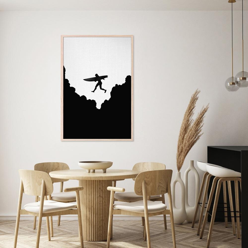Surf Jump-by-Gal Pittel-wall-art-print-canvas-poster-framed-Gioia