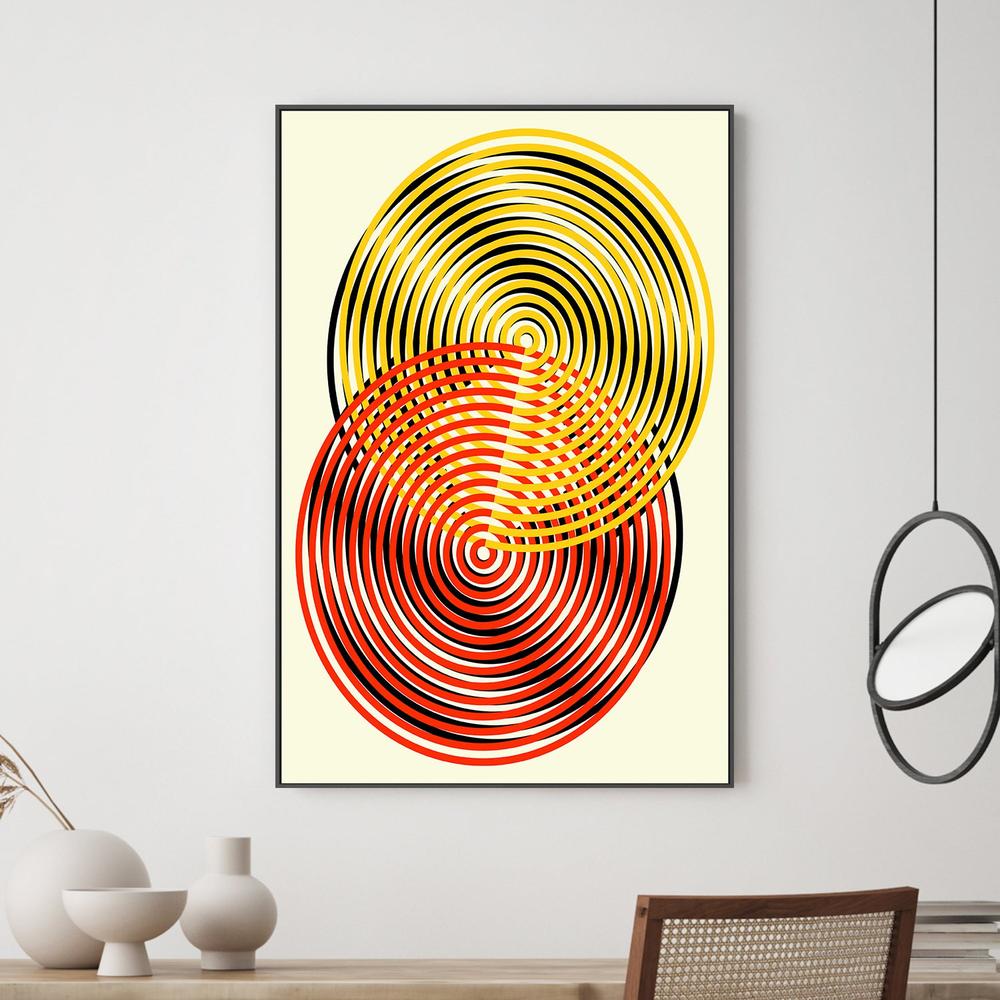 Swirling Optical Circles-by-Petr Strnad-wall-art-print-canvas-poster-framed-Gioia
