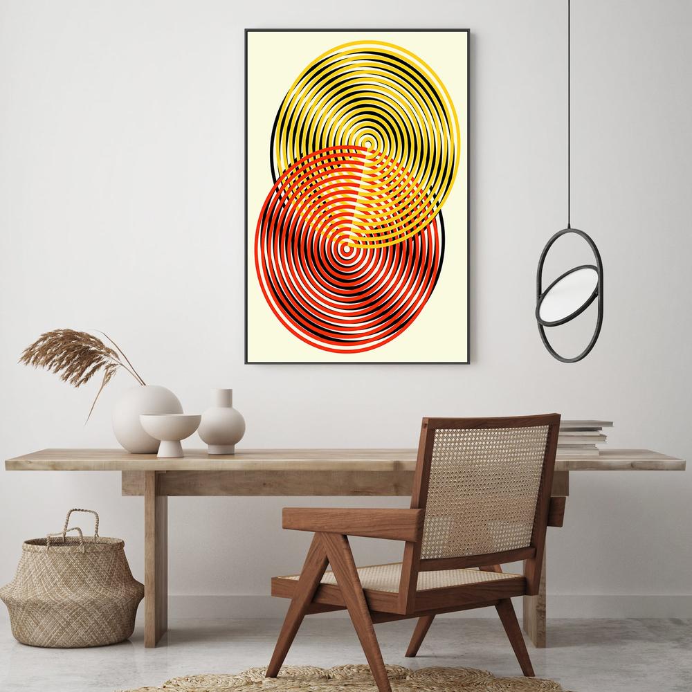 Swirling Optical Circles-by-Petr Strnad-wall-art-print-canvas-poster-framed-Gioia