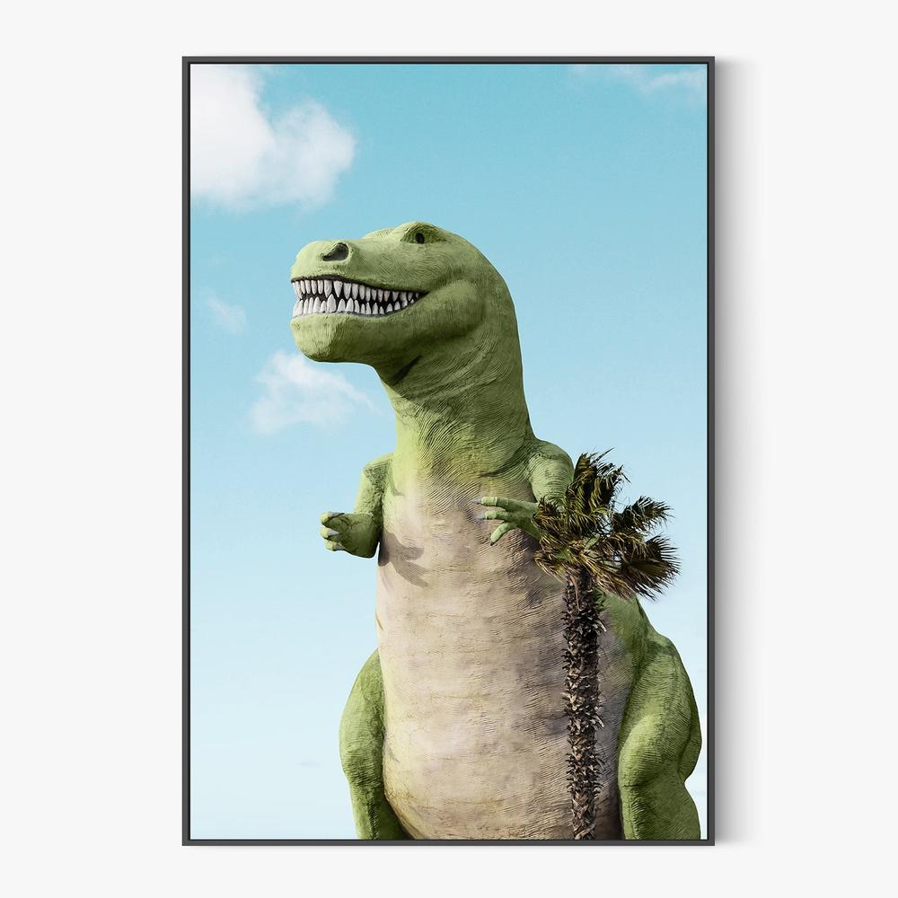 T-Rex-by-Gal Pittel-wall-art-print-canvas-poster-framed-Gioia