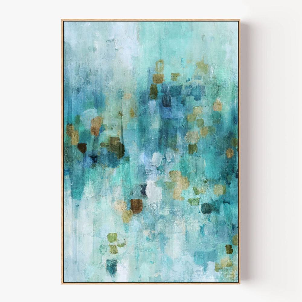 Teal Dreams, Style A-by-Nina Blue-wall-art-print-canvas-poster-framed-Gioia