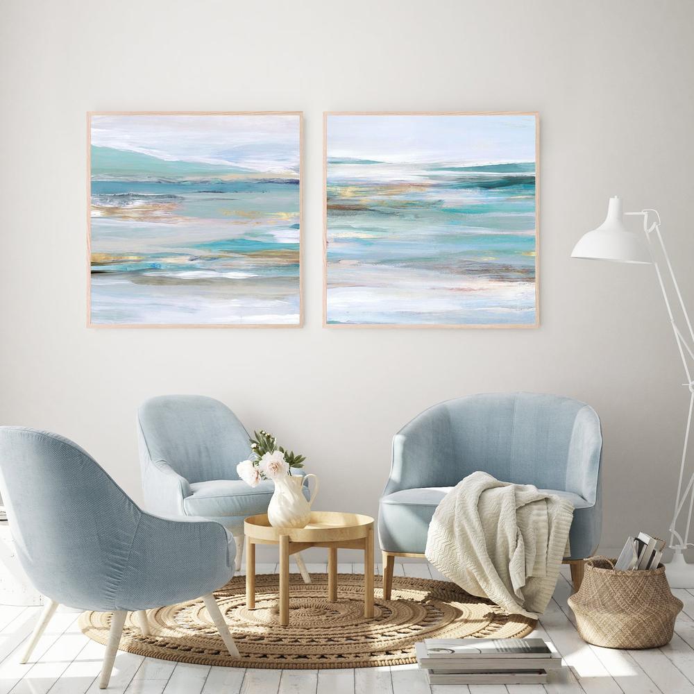 Tidal Flow, Style A & B , Set Of 2-by-Lera-wall-art-print-canvas-poster-framed-Gioia