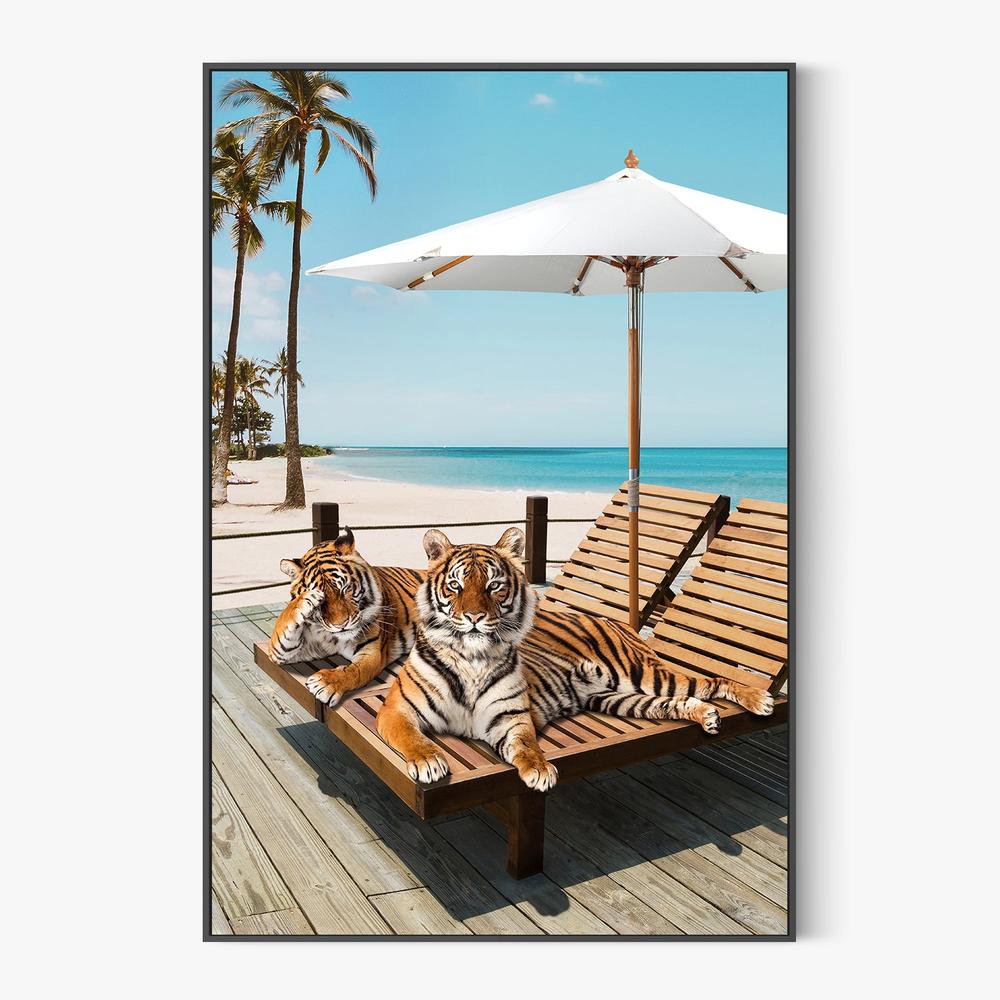Tigers Tan Time-by-Gal Pittel-wall-art-print-canvas-poster-framed-Gioia