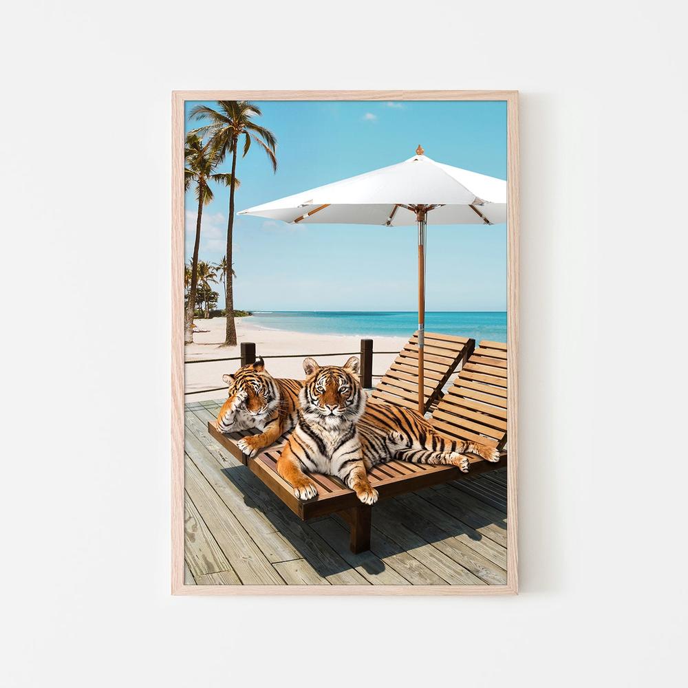 Tigers Tan Time-by-Gal Pittel-wall-art-print-canvas-poster-framed-Gioia