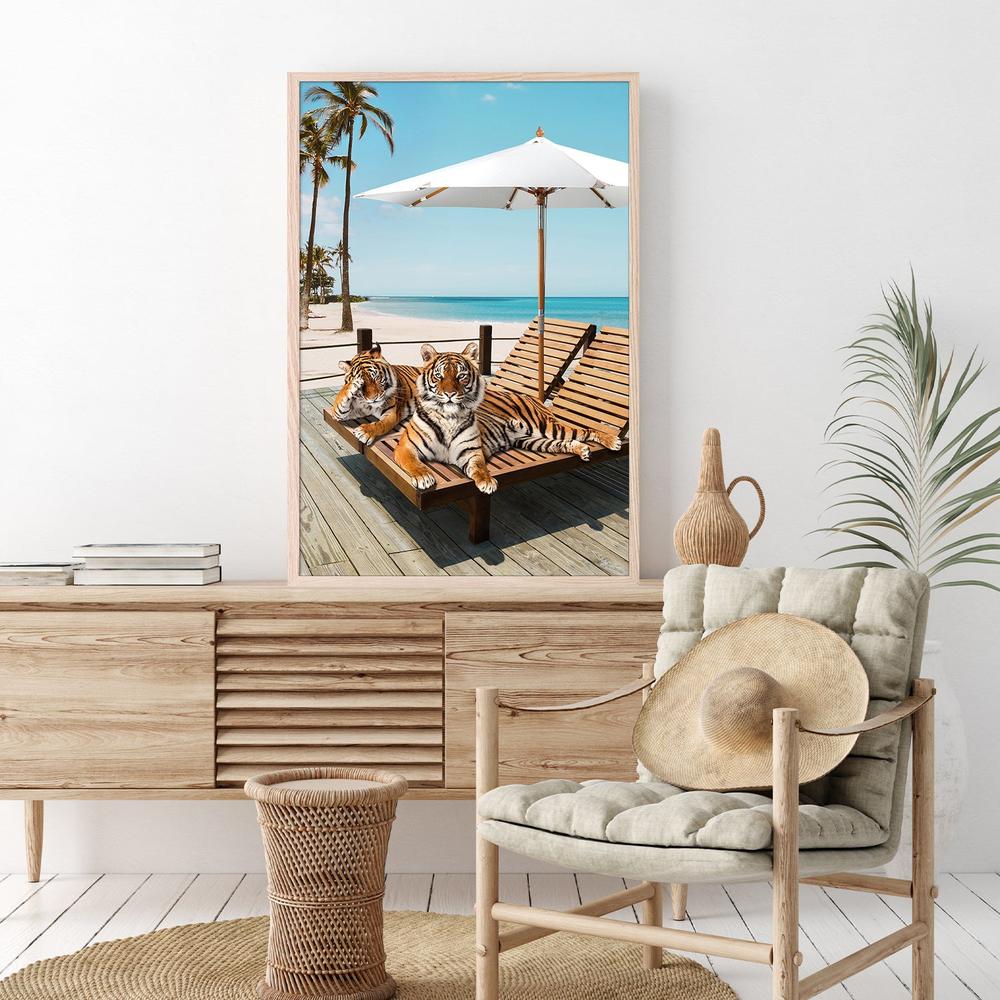 Tigers Tan Time-by-Gal Pittel-wall-art-print-canvas-poster-framed-Gioia