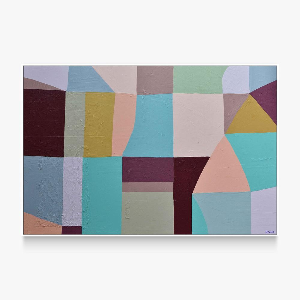 Traces of Blue-by-Belinda Stone-wall-art-print-canvas-poster-framed-Gioia