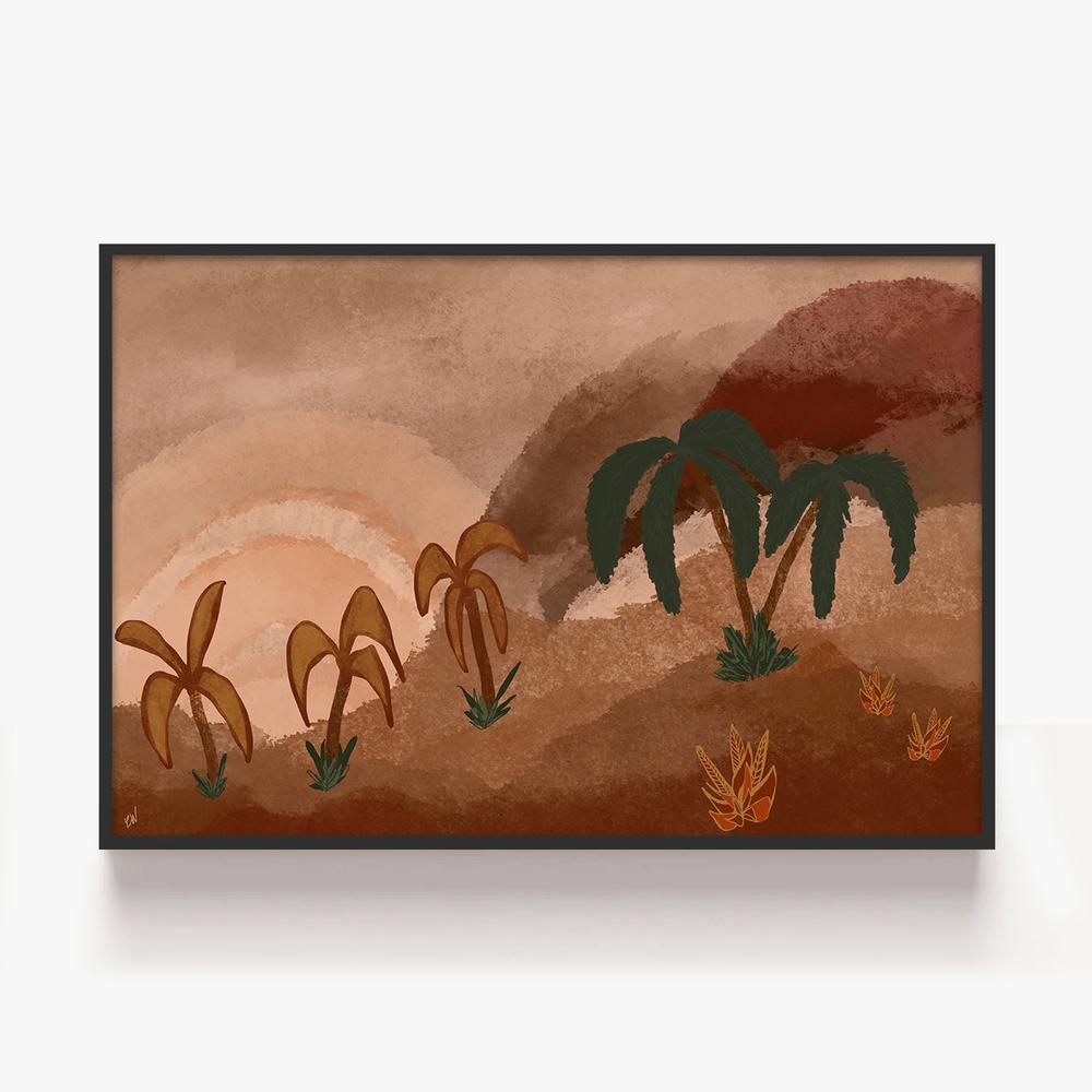 Tropical Echo-by-Carrie Welsh-wall-art-print-canvas-poster-framed-Gioia