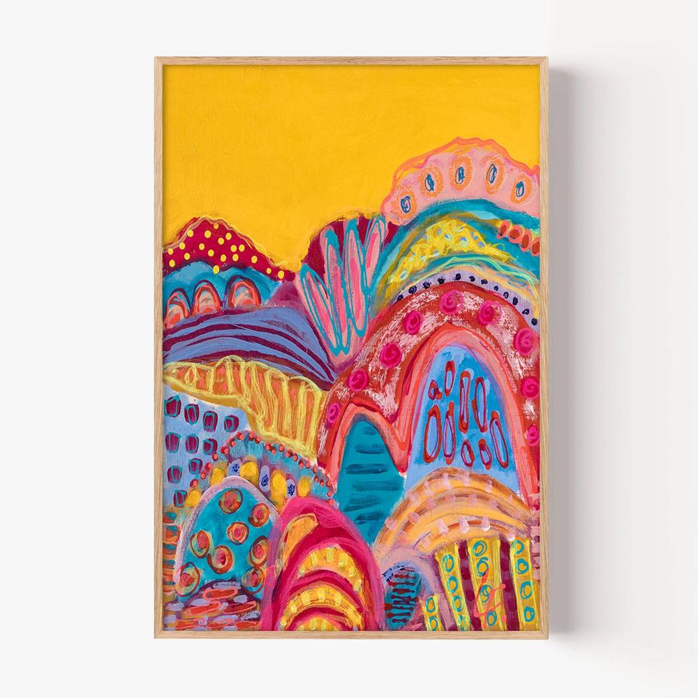 Tropical Rave-by-Lindy Farley-wall-art-print-canvas-poster-framed-Gioia