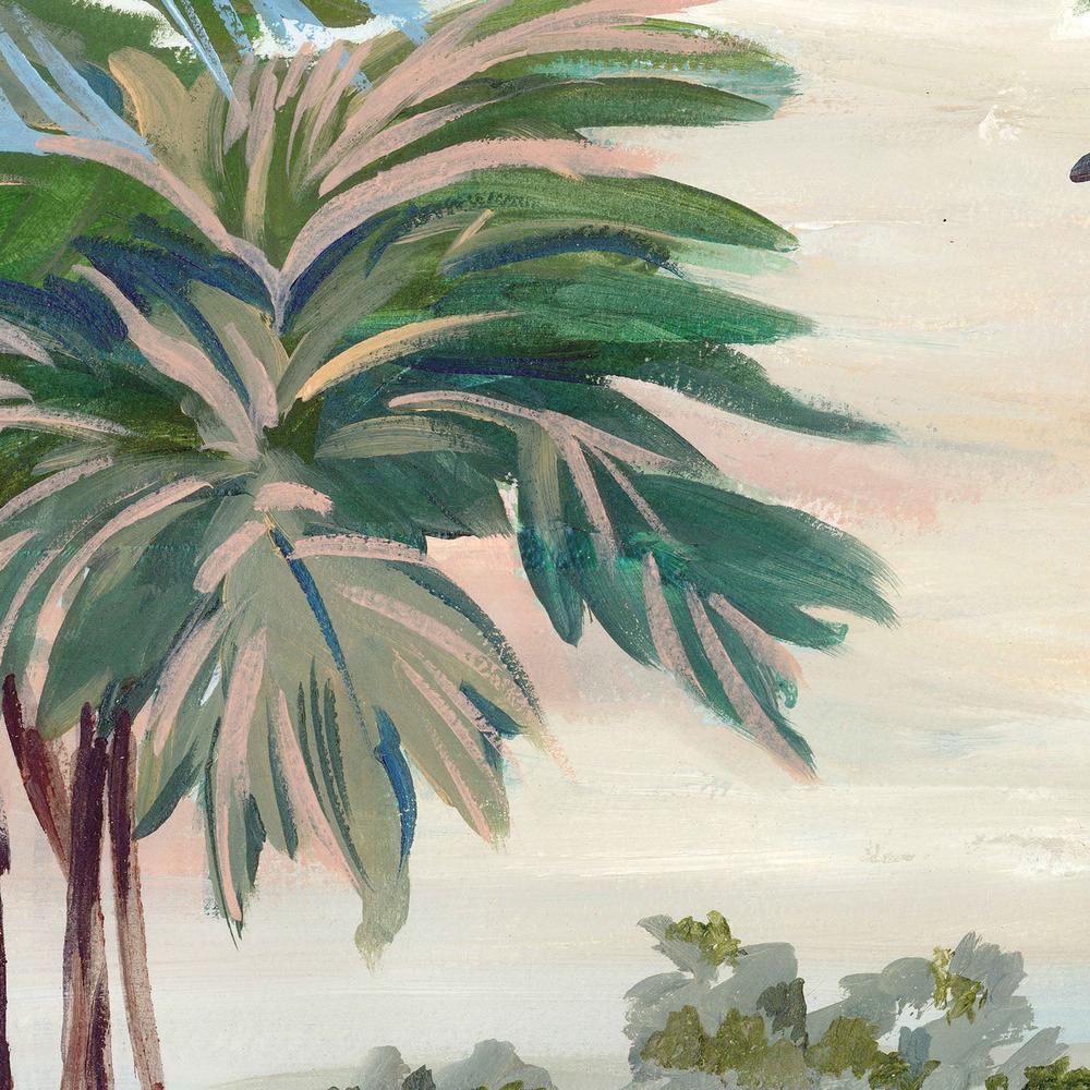 Tropical Shoreline with Palm Trees-by-Lera-wall-art-print-canvas-poster-framed-Gioia