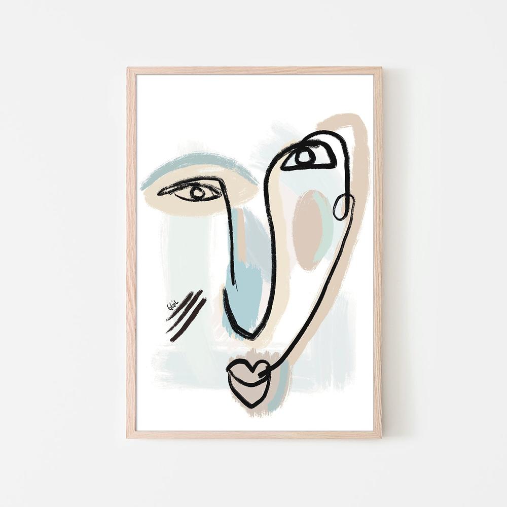 UN BESO-by-Giovanna Gil Alves-wall-art-print-canvas-poster-framed-Gioia