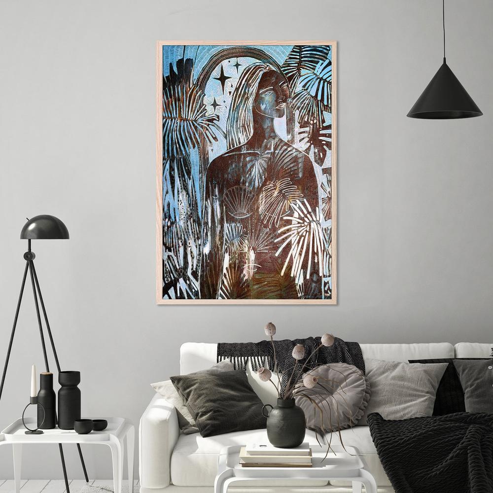 Unveil, Blue Tone-by-Amanda Skye-wall-art-print-canvas-poster-framed-Gioia