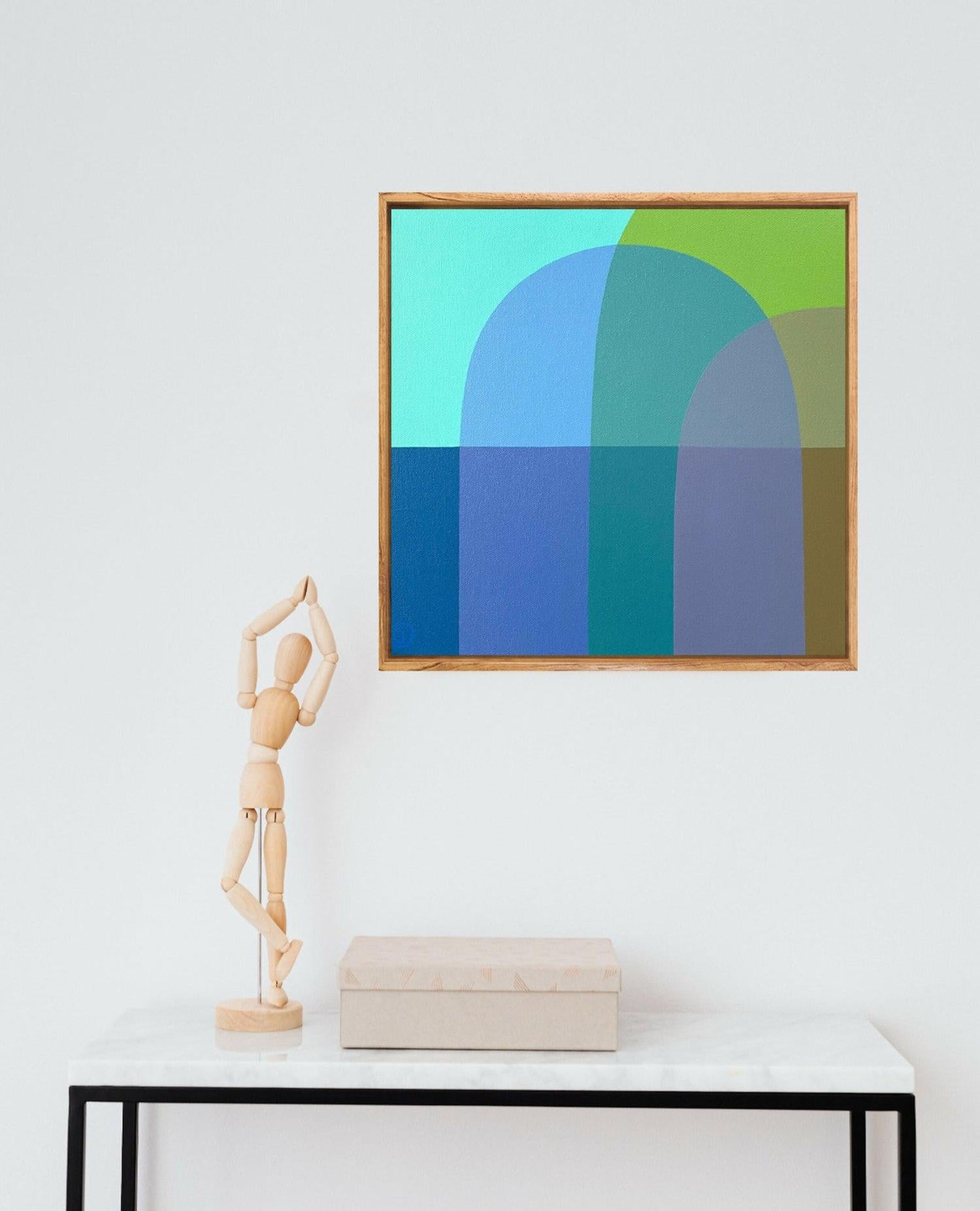 Beach Days I, Original Hand-Painted Canvas By Charlotte De Pace
