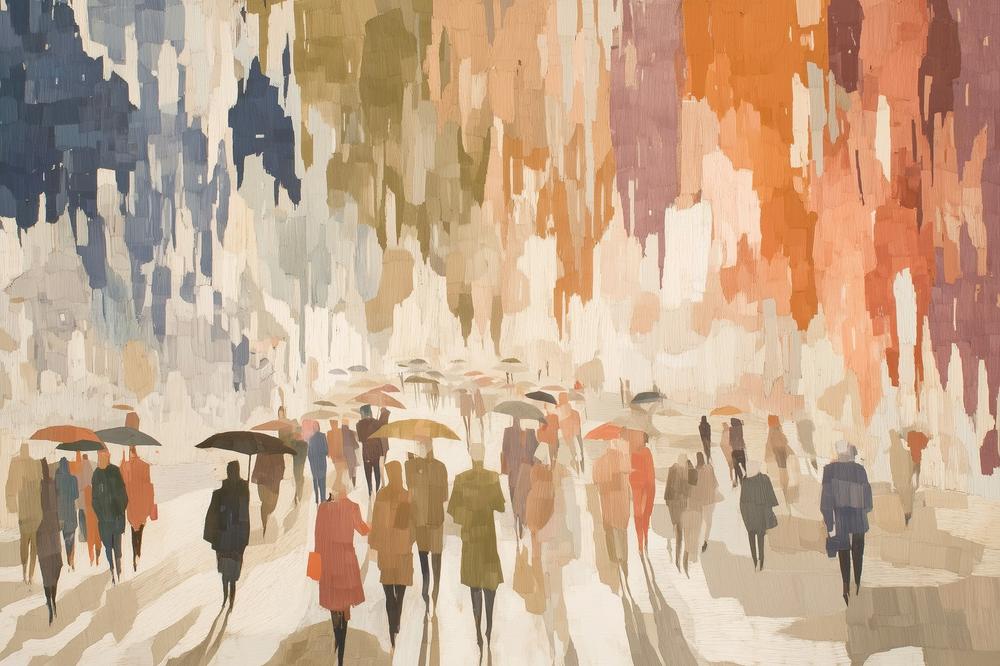 Urban Rainy Promenade-by-Chromatic Storm Studio-wall-art-print-canvas-poster-framed-Gioia