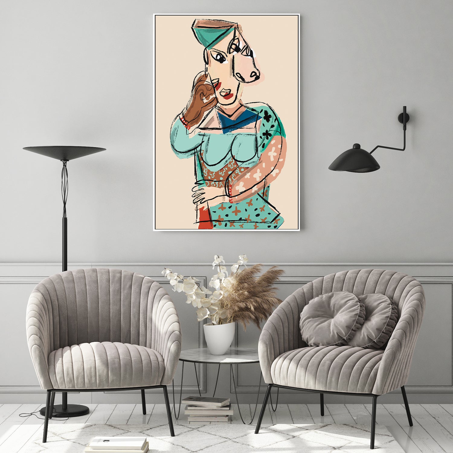 USTED ES-by-Giovanna Gil Alves-wall-art-print-canvas-poster-framed-Gioia